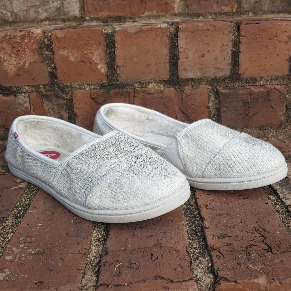 Roxy PIER FUR Slip on casual Flats Sneakers Sz 6